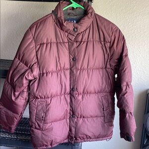 GAP Red Puffer Jacket Quilted Insulated Winter Coat
